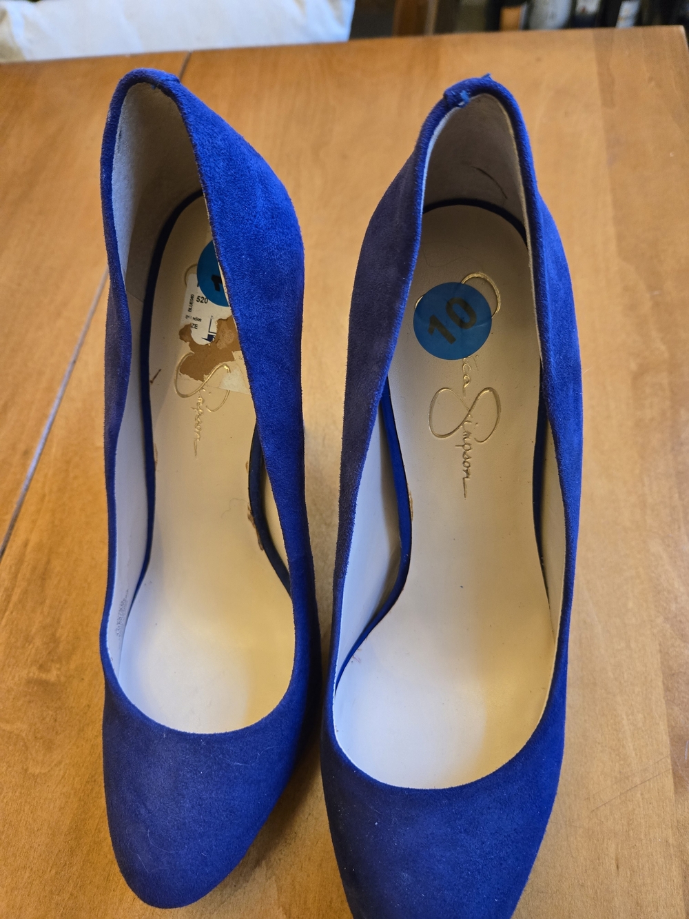 Jessica Simpson Cobalt Suede Pointed Toe Pumps